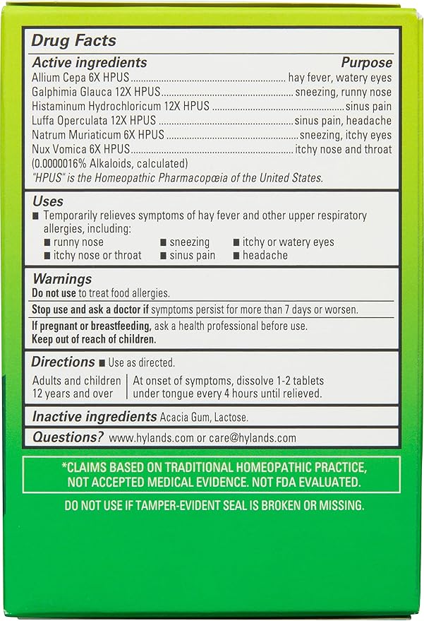 Hyland's Indoor & Outdoor, Non Drowsy 60 Count