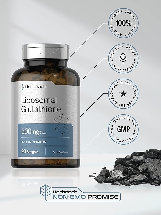 Horbaach Liposomal Glutathione Softgels 500mg 90 Count