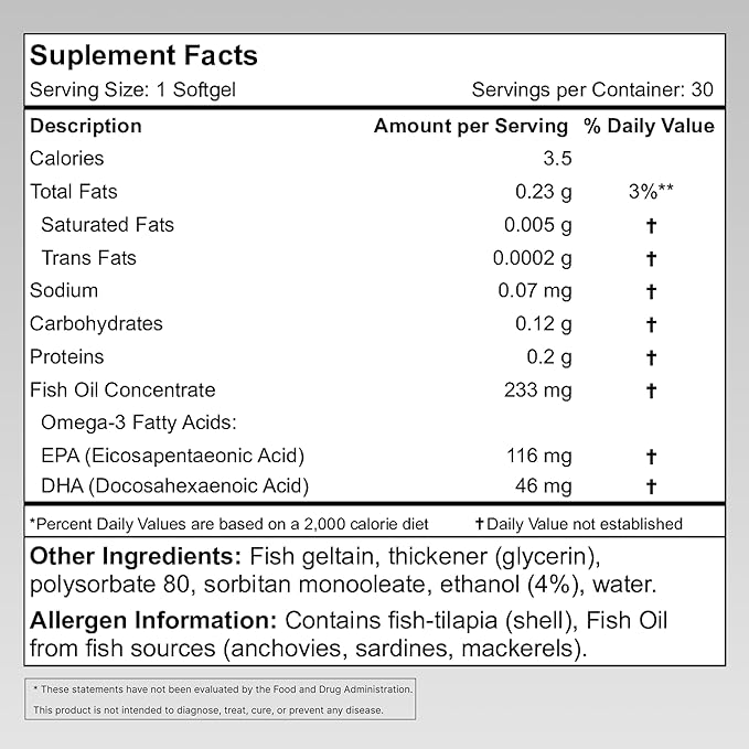 Nano Omega 3 (1-Month Supply) 4X 30 softgels