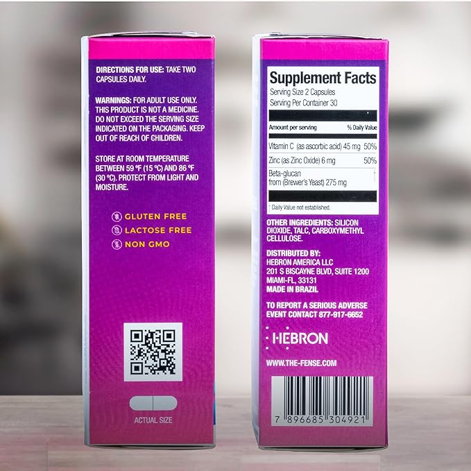 THE-FENSE - Beta Glucan, Vitamin C 60 Capsules.