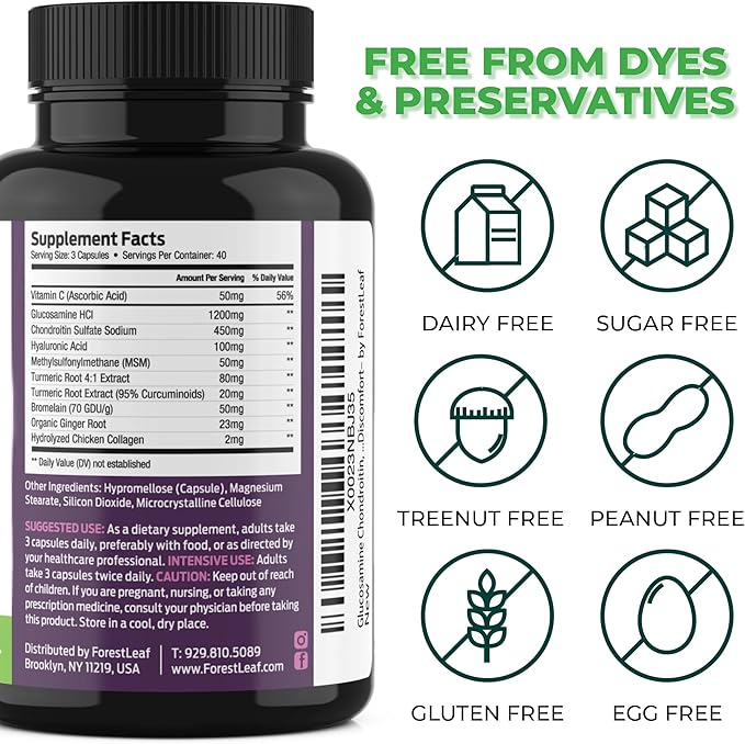 ForestLeaf - Glucosamine & Chondroitin 120 Capsules