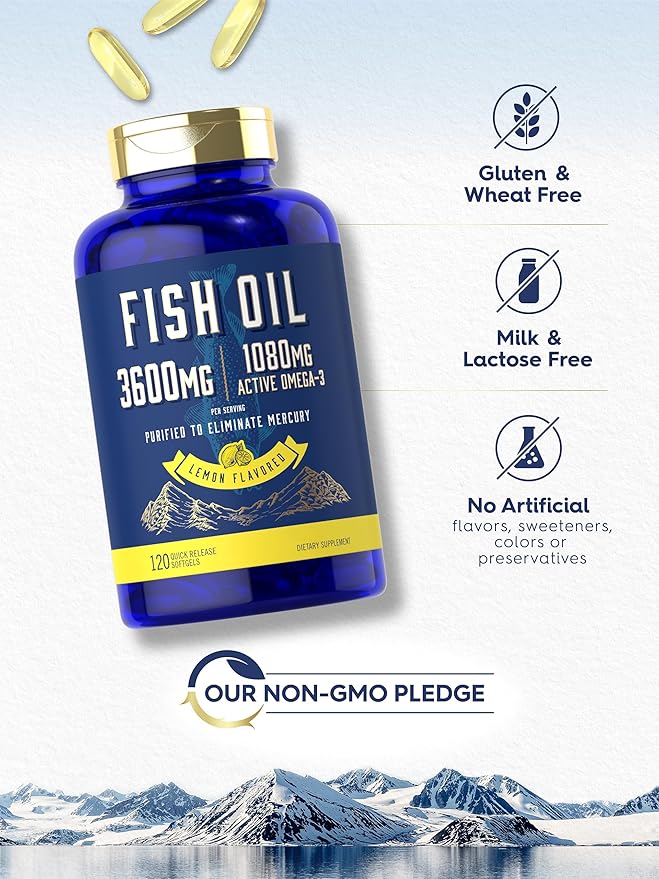 Carlyle Fish Oil 3600mg 1080mg Omega 3 | 120 Count