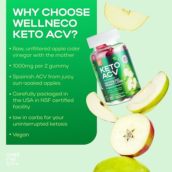 Advanced Keto ACV Gummies for Weight Loss 1000 Mg - ACV Gummies for Digestion, Metabolism, Detox - Apple Cider Vinegar, Beet FOS Fiber - Keto ACV Gummies Kelly Clarkson for Men and Women - Sugar Free