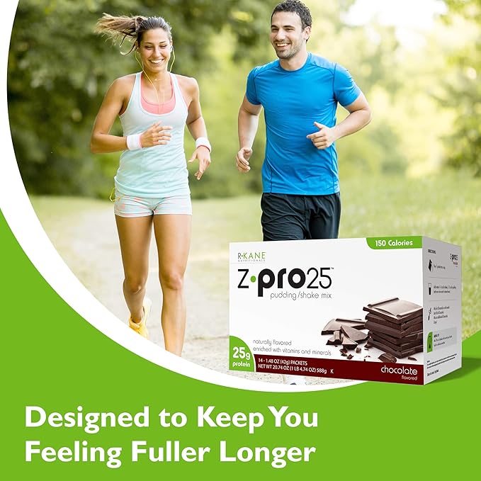 Z-Pro Chocolate Protein Drink Mix 25g Protein 14 Packets- ZPro25