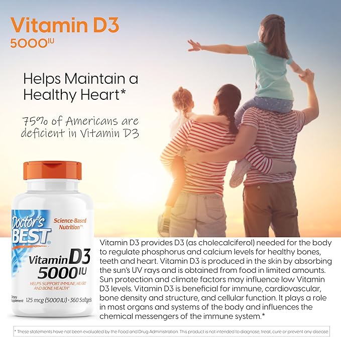 Doctor's Best Vitamin D3 5,000 IU 360 Count 1)