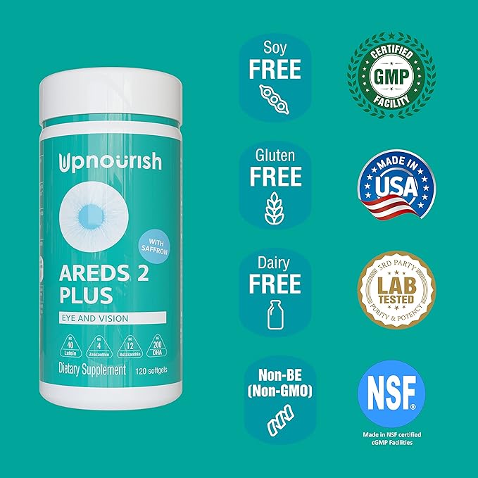 UpNourish AREDS 2+ 120 softgels