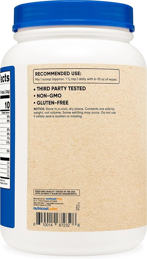 Nutricost Organic Acacia Fiber Powder (2 LB)