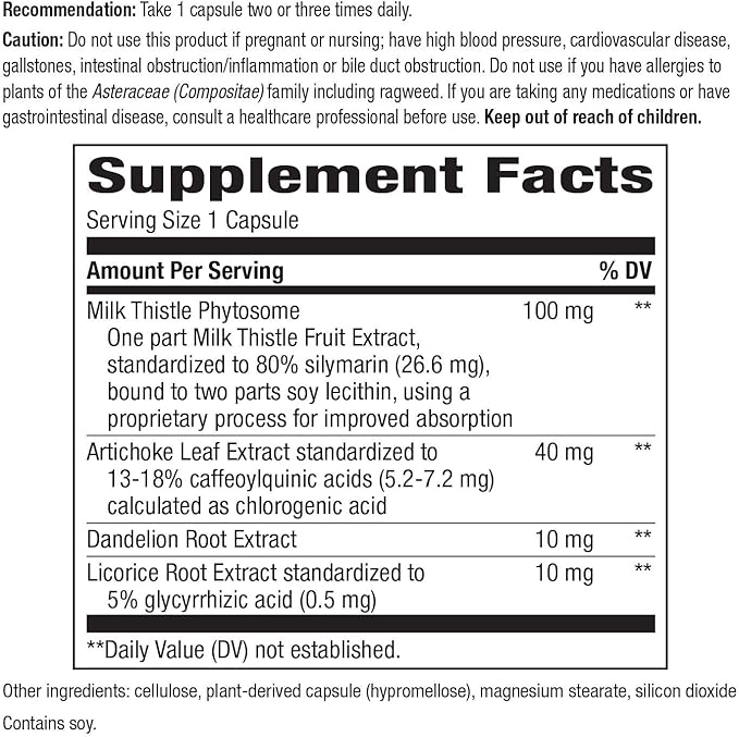 Nature's Way Super Milk Thistle 120 Capsules 2)