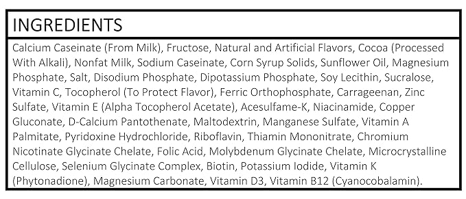 High Protein Meal Replacement Shake