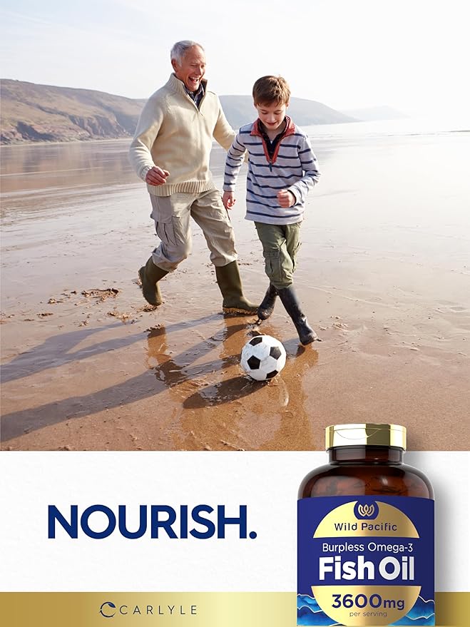 Carlyle Fish Oil Omega 3 Supplements 3600 mg 300 Softgels Omega-3 Fatty