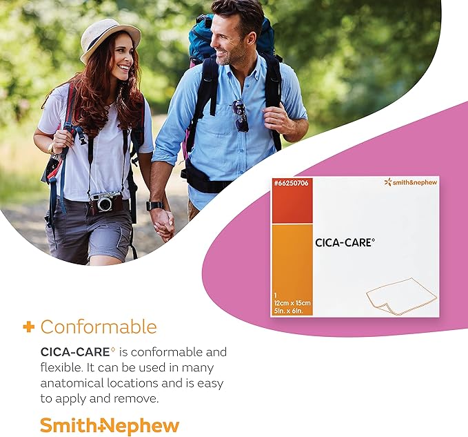 Smith+Nephew CICA-CARE Self-Adhesive Silicone Gel Sheet 5 Inches 6 Inches