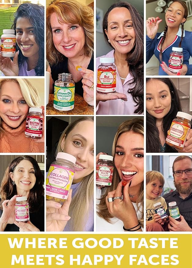 Collagen Gummies - Tastiest Proprietary Formula 200mg Hydrolyzed 6 Pack