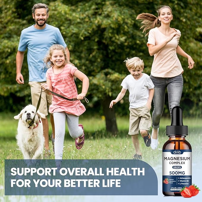 Triple Magnesium Complex Supplement-Magnesium Glycinate, Citrate, 500mg with B6 for