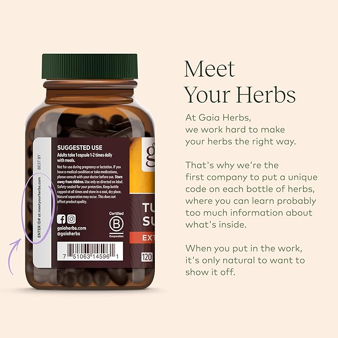 Gaia Herbs Rhodiola Rosea 60 Vegan (30-Day Supply)