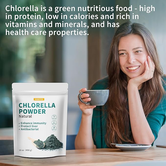 Chlorella Powder Natural with 16 oz