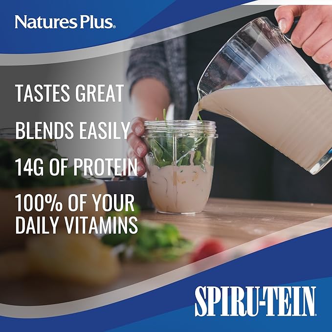 Natures Plus SPIRU-TEIN Shake 2.3 lbs, 34 Servings