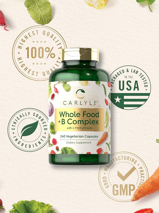 Carlyle B Complex with Whole Food 240 Capsules