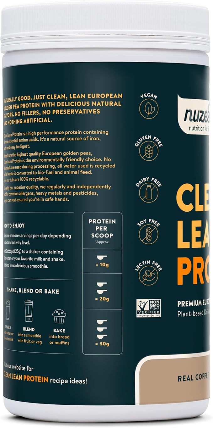 Nuzest - Pea Protein Powder - 40 Servings, 2.2 lb