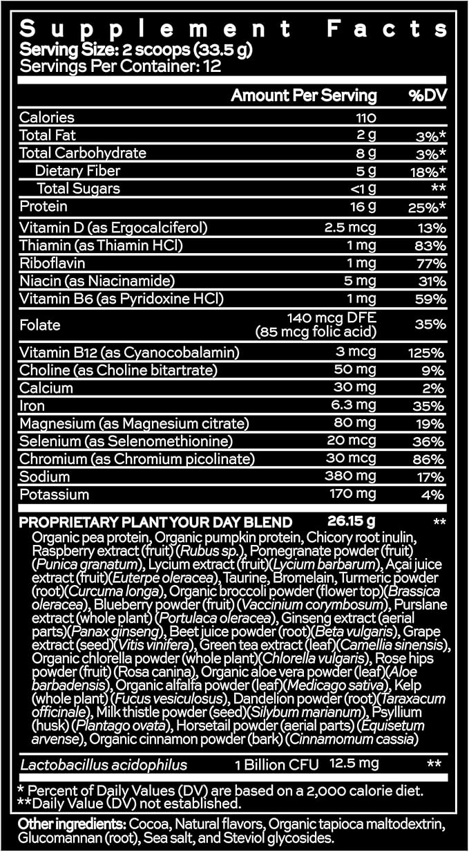 Hush & Hush PlantYourDay, Vegan Super 14.18 oz