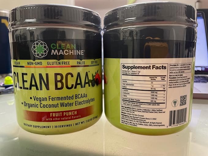 Clean BCAA - 2:1:1 Food Sourced 30 Servings (30, Fruit