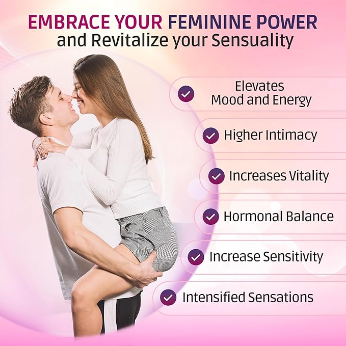 Libido Booster for Women Fast Acting - Female Libido Booster for Hormonal Balance, Mood & Drive - with Maca Root, Ginseng, Tribulus, Gingko & Ashwagandha - 60 Capsules