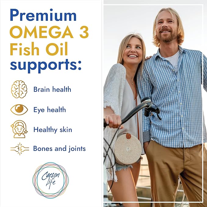 Carson Life DHA EPA Omega 3 3 Supplement 60 Softgels