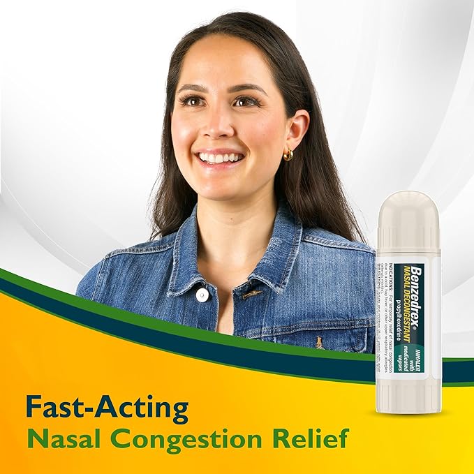 Benzedrex Nasal Decongestant Inhaler, 1 Count 1)