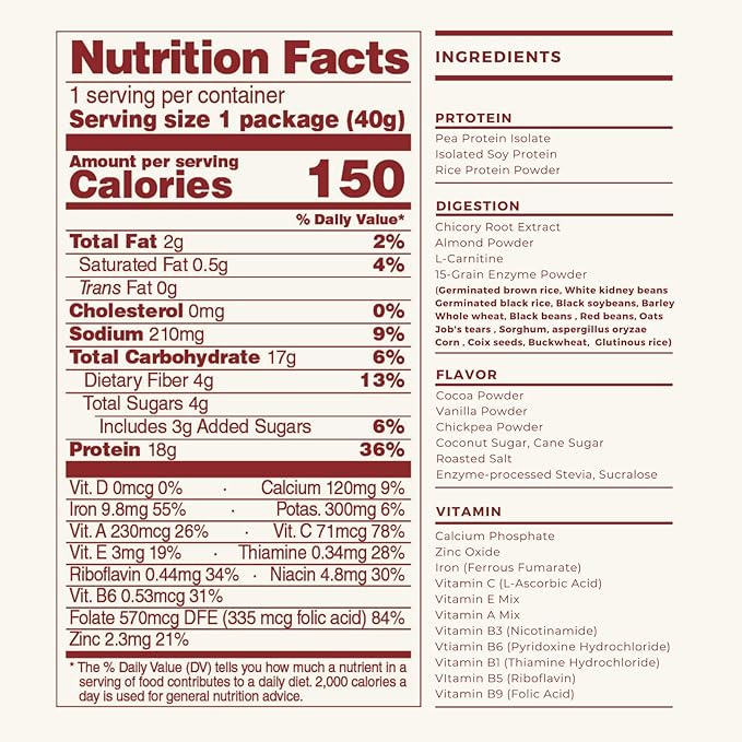 vegan high protein powder for meal
