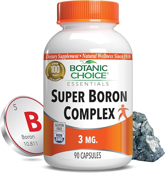 Botanic Choice Super Boron Complex (3mg) 3 Forms (90 Capsules)