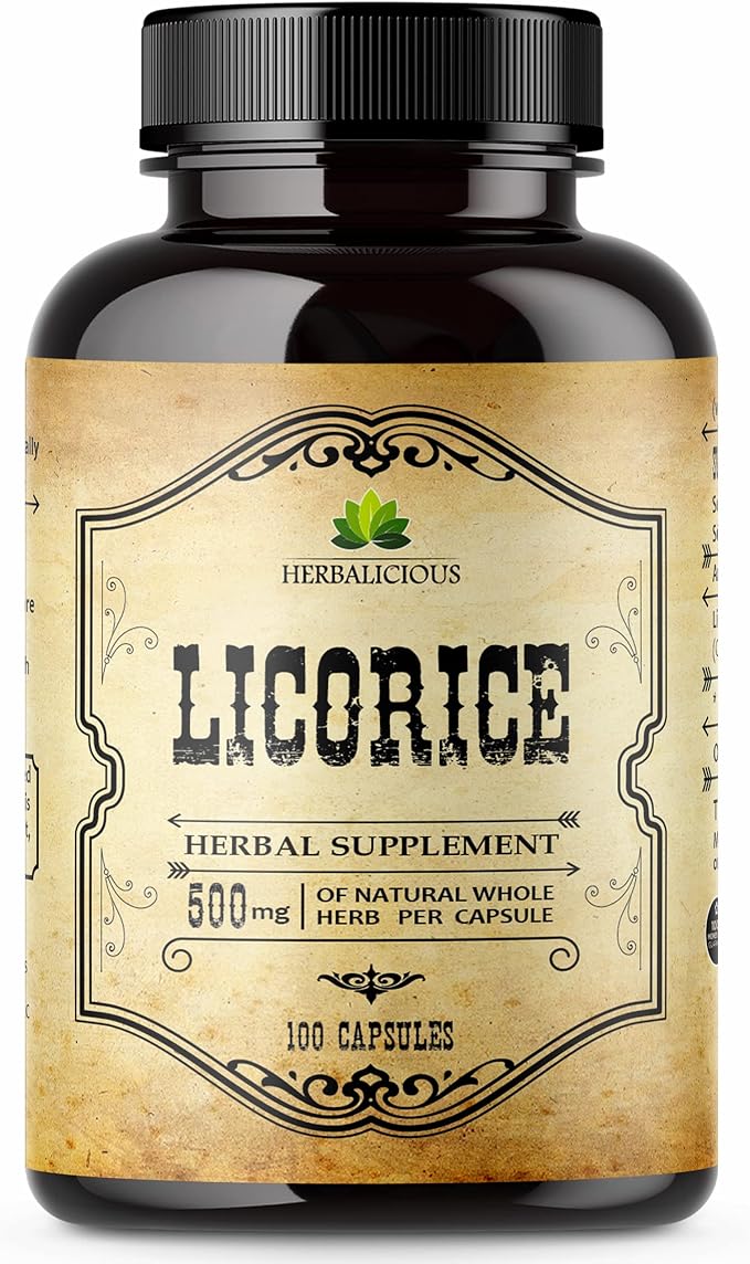 Licorice Root Extract 100 Capsules