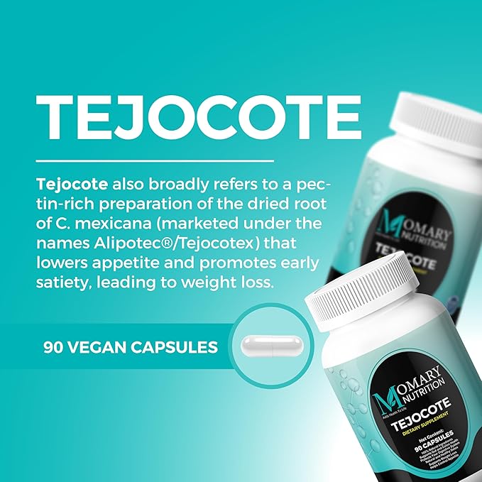 Tejocote Root Herbal Dietary Supplement, Spirulina Algae Powder, Nopal Prickly Pear Cactus Powder, Natural and Healthy Detox and Weight Loss Support, Ultra High Purity, 3rd Party Tested, 90 Capsules