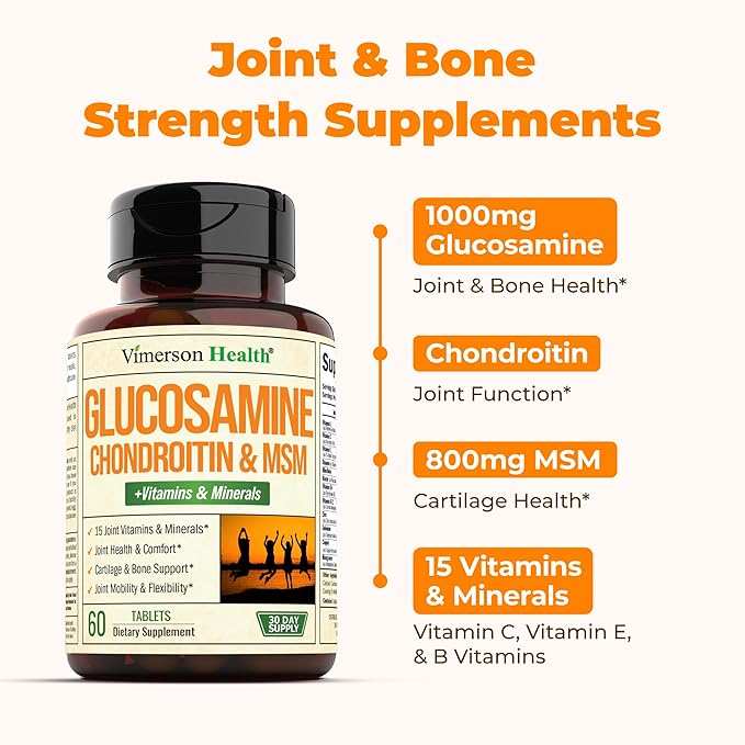 Glucosamine Chondroitin MSM 15 Joint 60 Tablets