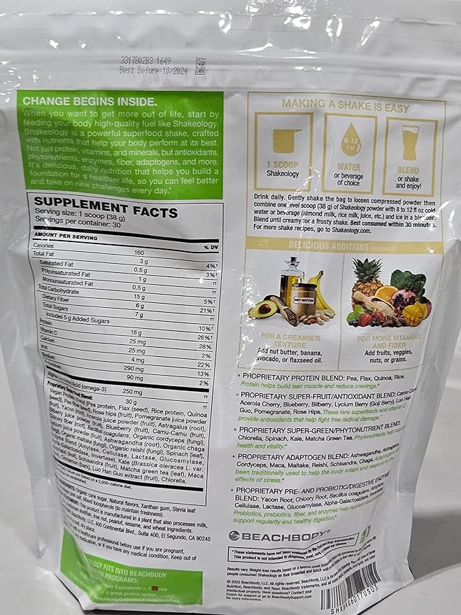 shakeology Vegan Protein Powder 30 Servings
