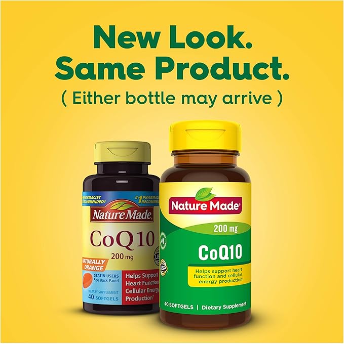 Nature Made CoQ10 200mg, Dietary Supplement 40 Softgels, 40 Day