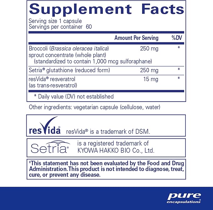 Pure Encapsulations Nrf2 Detox Nrf2 and 60 Capsules