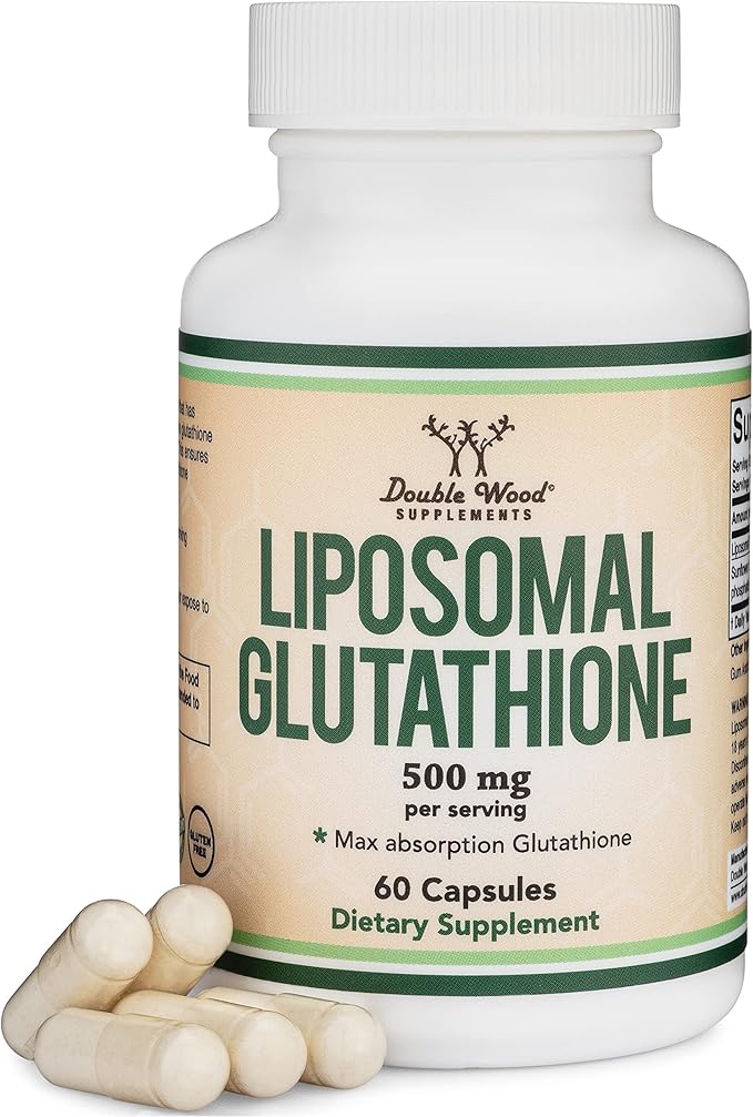 Liposomal Glutathione Supplement 500mg per Serving, 60 Capsules