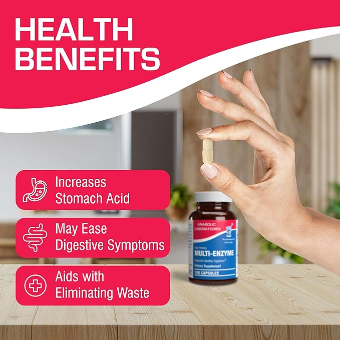 Anabolic Laboratories Multi Enzyme Nutritional Supplements 100 Capsules