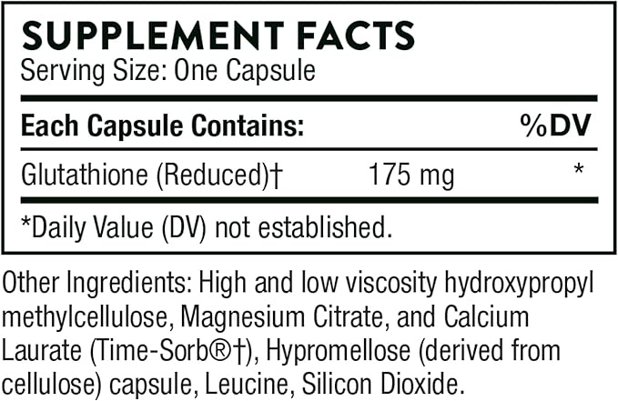 THORNE Glutathione-SR - Sustained-Release Glutathione 60 Capsules