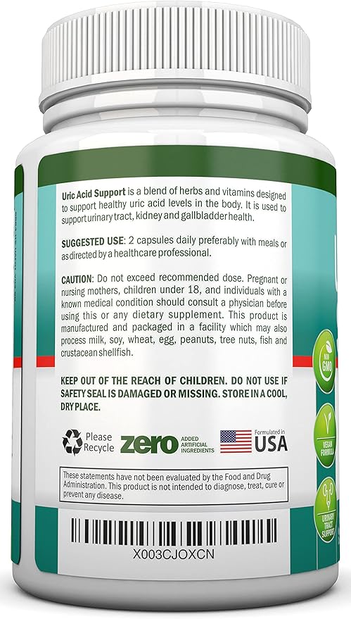Uric Acid Support 90 Veggie