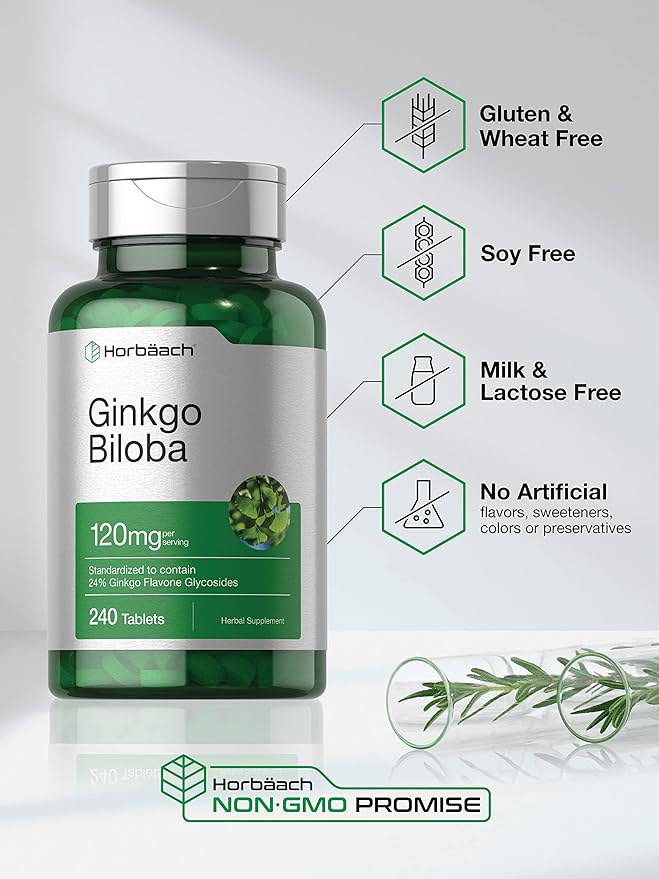 Horbäach Ginkgo Biloba 120mg 240 Tablets