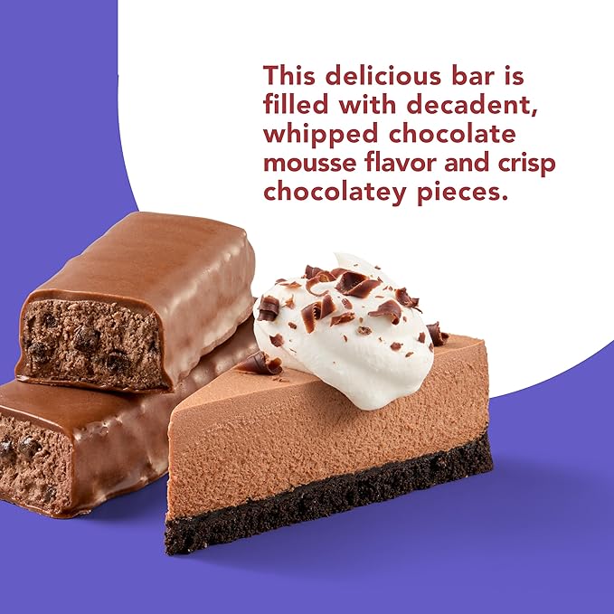 think! Delight, Keto Protein Bars, Healthy Low Carb, Gluten Free Snack - Chocolate Mousse Pie, 10 Count (Packaging May Vary) (Pack of 2)
