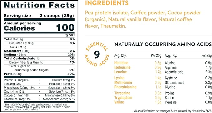 Nuzest - Pea Protein Powder - 40 Servings, 2.2 lb