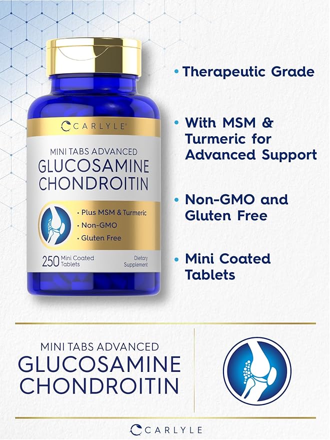 Carlyle Glucosamine Chondroitin MSM Turmeric 250 Mini