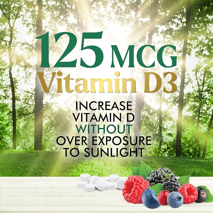 Vitamin D3 5000 IU (125 mcg) 60 Chewable
