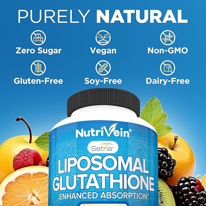 Nutrivein Liposomal Glutathione Setria® 700mg 60 Capsules