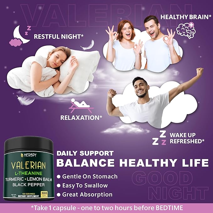 5in1 Valerian Root Capsules 5150mg Plus 100 Count