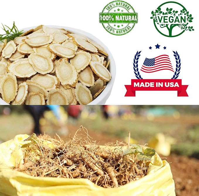 American Ginseng Slices from Wisconsin (Sliced 1 Box 4 Ounces)