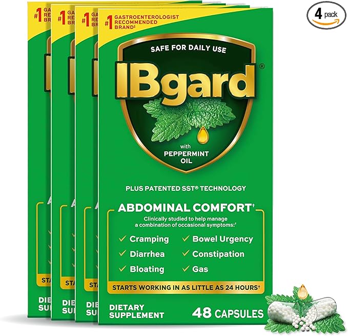 IBgard Gut Health Supplement, Peppermint Oil 192 Capsules
