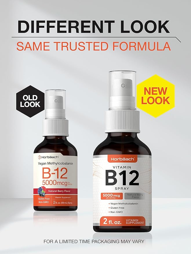 Horbäach Vitamin B-12 5000mcg Spray