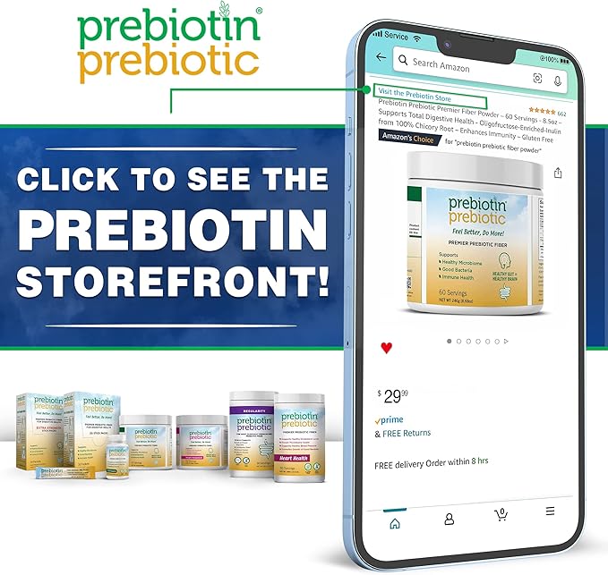 Prebiotin Prebiotic Fiber Powder 4.1 Gram 30 Count